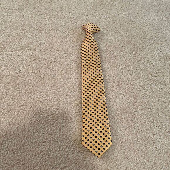 KIDS YELLOW AND BLUE TIE - Picture 1 of 8